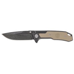 Liner Lock, Stone Wash Drop Point,Clam
