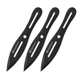 3 pc 8" Black Coated Throwing Knives,Clam