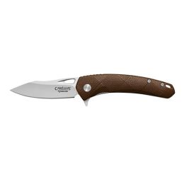 Blaze Folder, 6.75" Folding Knife, Brown