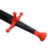 Synth Messer Sprrng Swd-Blk Bld,Red Hilt