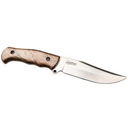 Caspian Hunter-Aus8-Satin Fxd Blade,Wood