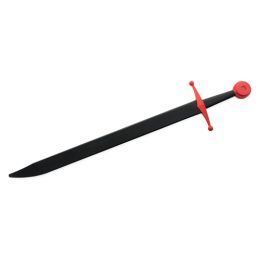 Synth Falchion Sprng Swrd-Blk Bld,Red Hlt