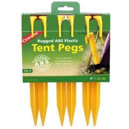 9" ABS Tent Pegs -- pkg of 6