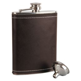 Flask Leather 8oz Tailgater