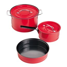 Cookware Family Cookset Red Enamel