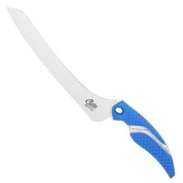 9" Ti Offset Serrated Knife