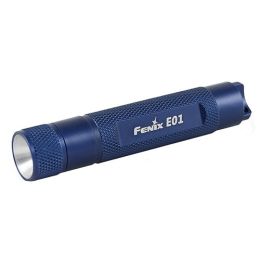 E01 LED Flashlight w/battery, Blue