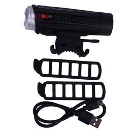 BC21R LED Bike Light w/battery, Blk/Slv