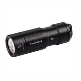UC02 LED Flashlight w/battery, Black