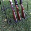 Metal Camp Gun Stand,rubber coated 9 gun