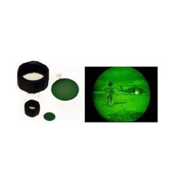 NVG Lens AA with Holder Green