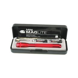 AAA Mini Mag Present-Bat Dk Red