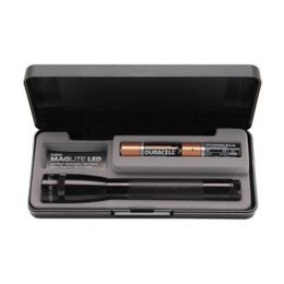 LED Mini Maglite 2-Cell AA Pres Box Black