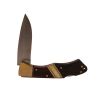 Lockback 4.5" Handle w/Leather Sheath,Bxd
