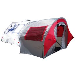 TAB Trailer Side Tent - silver/red trim