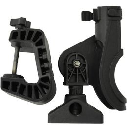 Baitcaster Rod Hldr w/0449 Clamp Mnt,Blk