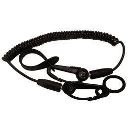 Safety Leash c/w Flexcoil,Black