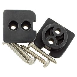 Bulkhead/Gunnl Mnt Only fr Cup Hldr,Blk,2