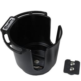 Cup Hldr w/Bulkhead/Gunnel Mount,Black