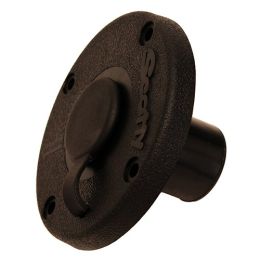 Round Flush Deck Mounting Bracket,Black,