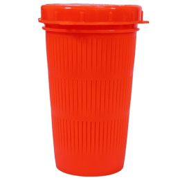 Vntd Crab Diner Bait Jar,1 Ltr Flrsnt Red