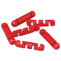 Stopper Beads for Braided Line,Red,24/PK