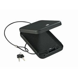 Portable Case with Key Lock - Black