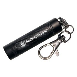 S&W Blk Galaxy Ray Wht LED Keychain Light