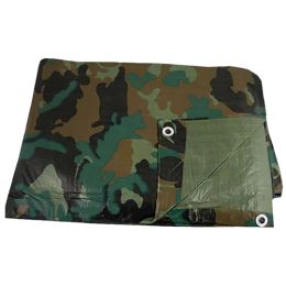 Tarp, PE 6' x 8' Shelf Pack Camouflage